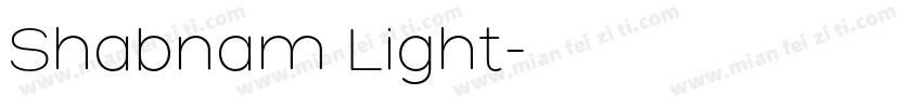 Shabnam Light字体转换